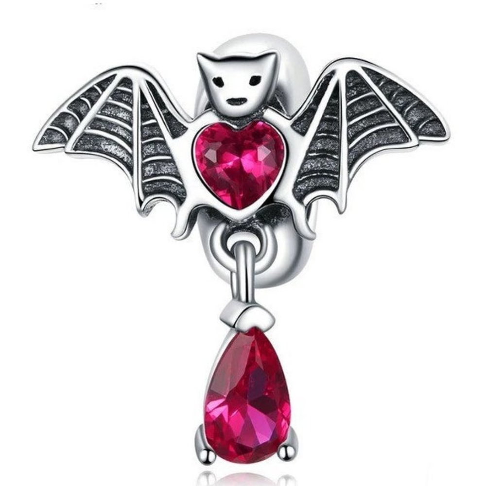 Valentine Love Bat Charm
